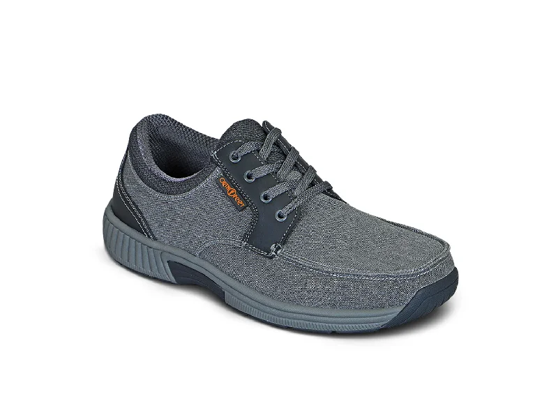 men casual shoes with contrast stitching-Porto - Gray