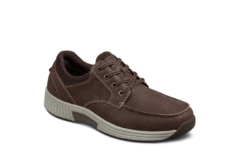 men casual shoes for walking all day-Leo - Brown