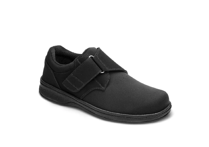 men casual shoes with memory foam footbed-Bismarck - Black