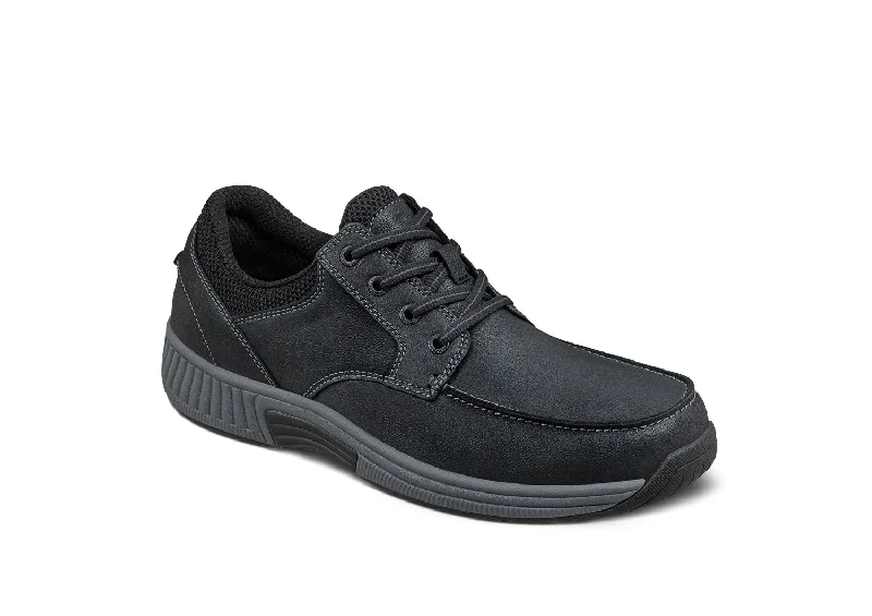 men casual shoes with waterproof upper-Leo - Black