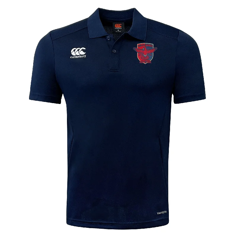 men clothing crew neck t-shirt-Charlotte Cardinals Rugby Club Club Dry Polo by Canterbury