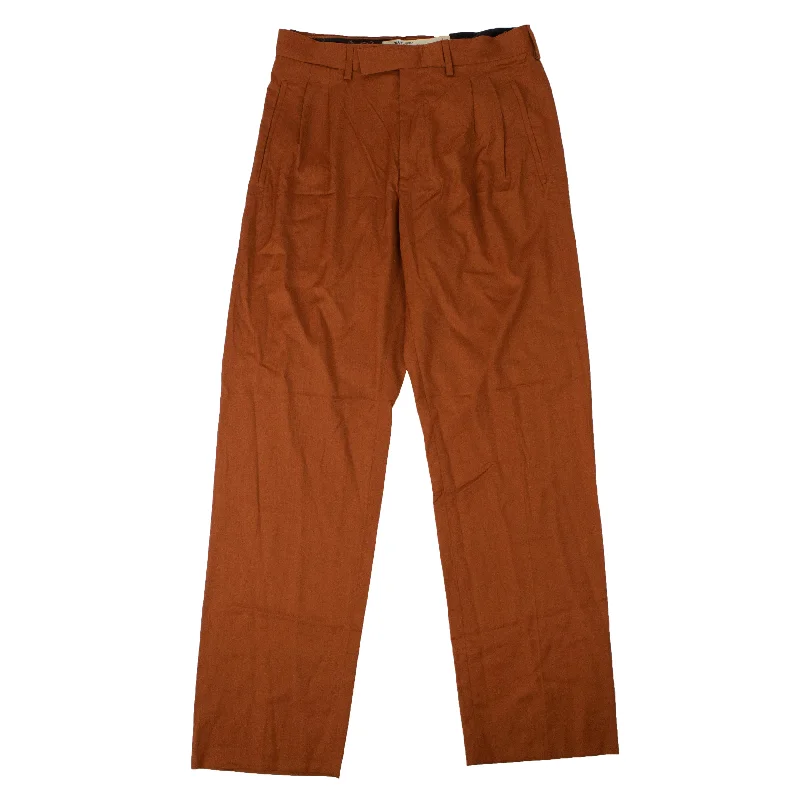 men clothing formal wear-Orange Pants