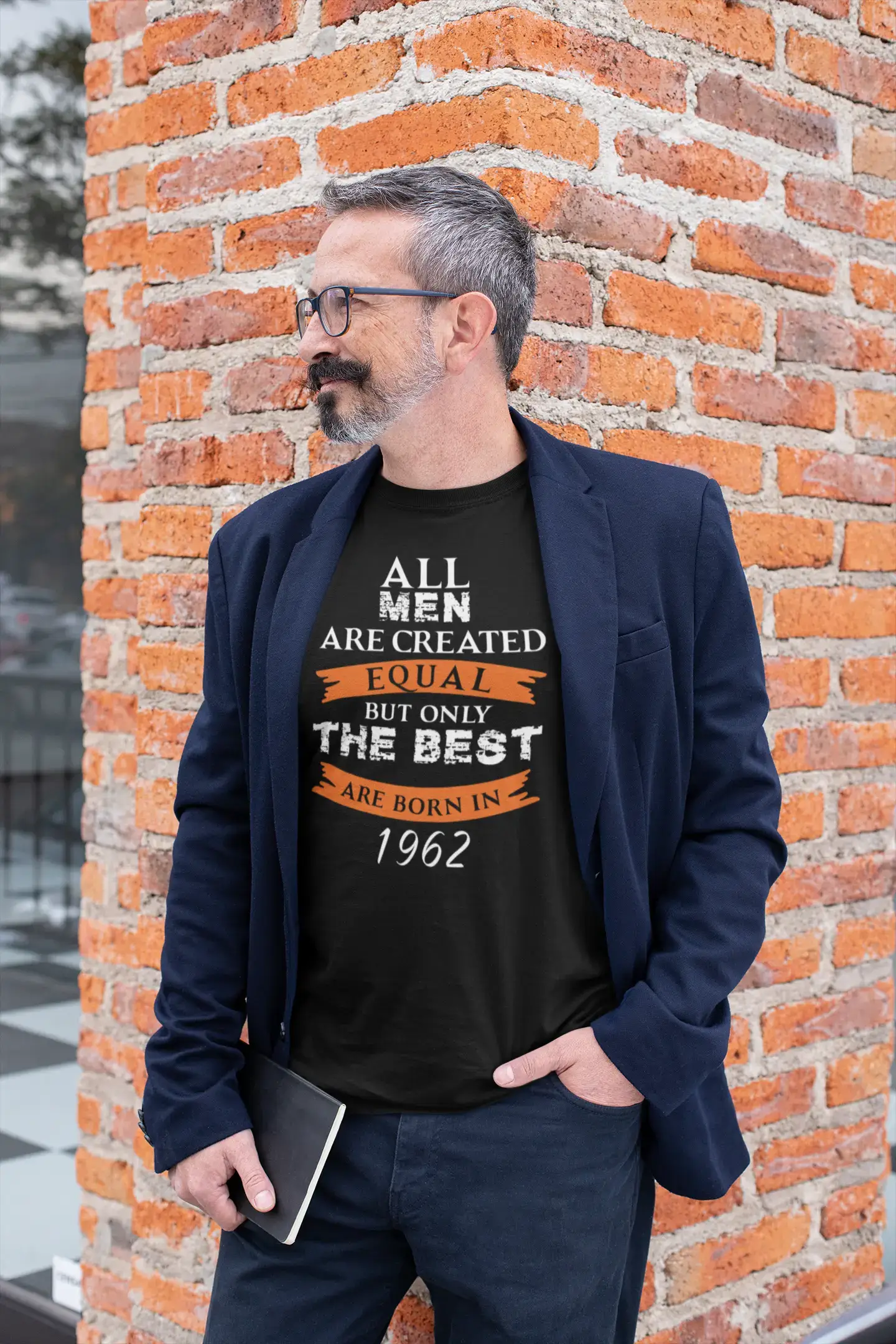 men clothing summer shirt-1962, Only the Best are Born in 1962 Men's T-shirt Black Birthday Gift 00509