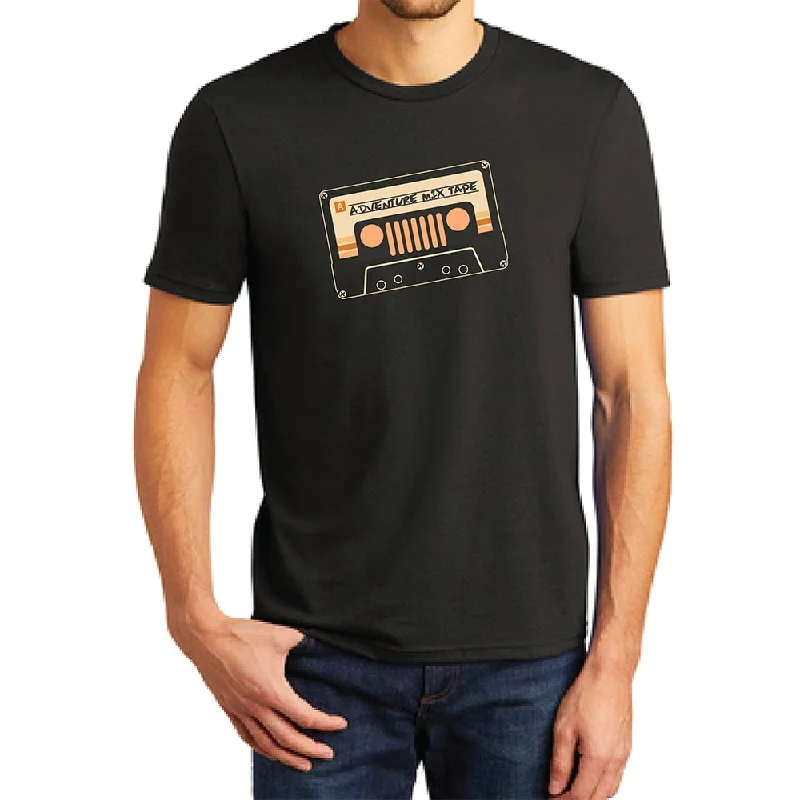 men clothing chino pants-Mens Jeep® Adventure Mixtape T-Shirt - Black