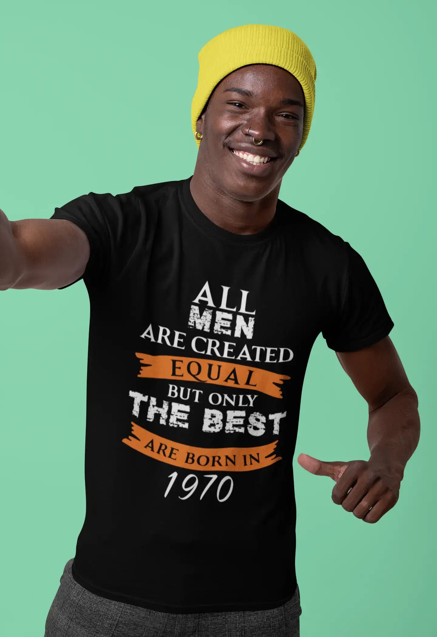 men clothing fleece vest-1970, Only the Best are Born in 1970 Men's T-shirt Black Birthday Gift 00509