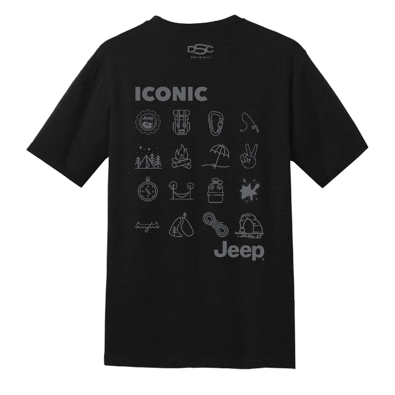 men clothing formal dress shirt-Mens Jeep® Iconic T-Shirt - Black