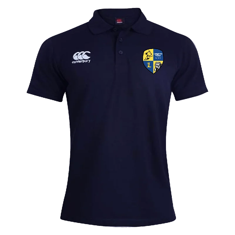 men clothing dress pants-Langtree Rugby Club Canterbury Waimak Rugby Polo Navy