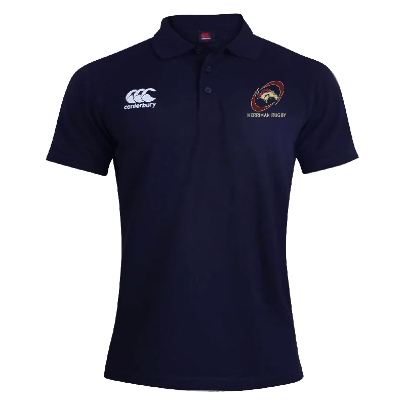 men clothing wool coat-Herriman High School Canterbury Waimak Rugby Polo