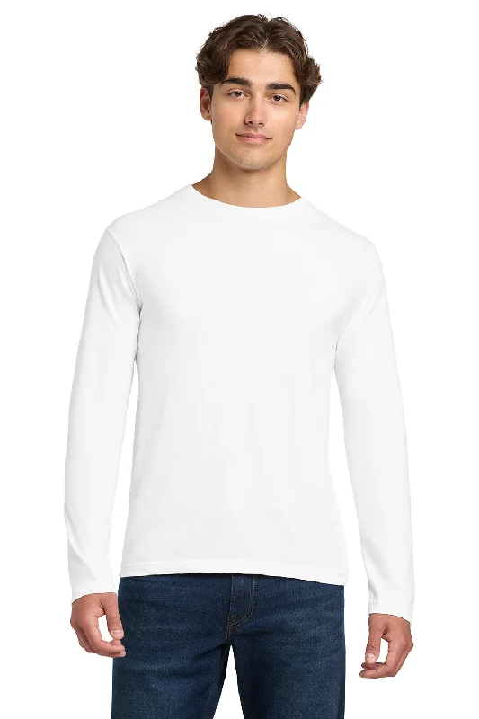 men clothing zippered sweater-Gildan Mens Softstyle Long Sleeve Crewneck T-Shirt - White