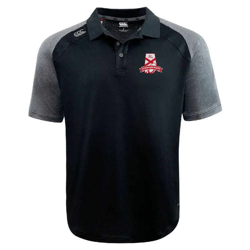 men clothing summer pants-Alabama Rugby Alliance Elite Polo by Canterbury