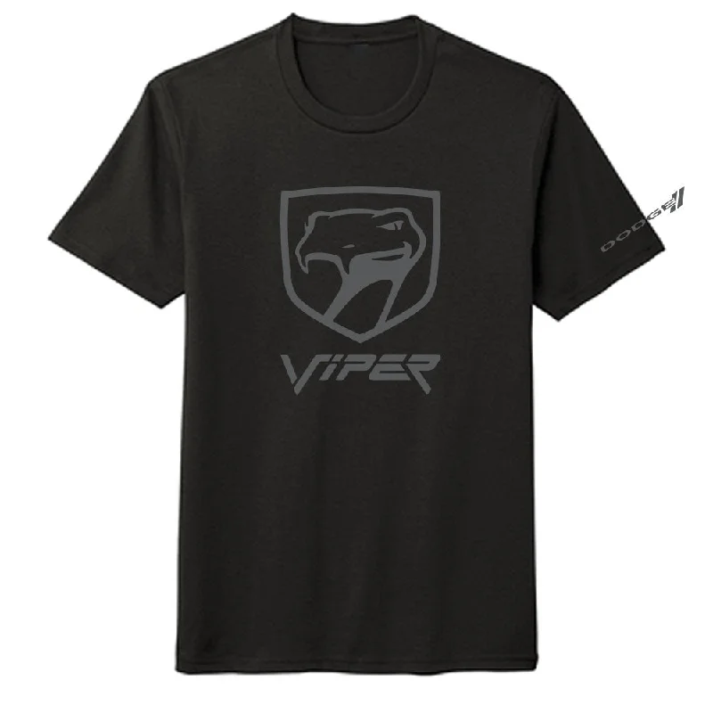 men clothing zip-up jacket-Mens Dodge Viper Sneaky Pete T-shirt (Black)