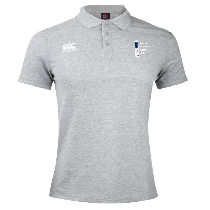 men clothing basic white shirt-Boston Women's RFC Waimak Polo by Canterbury