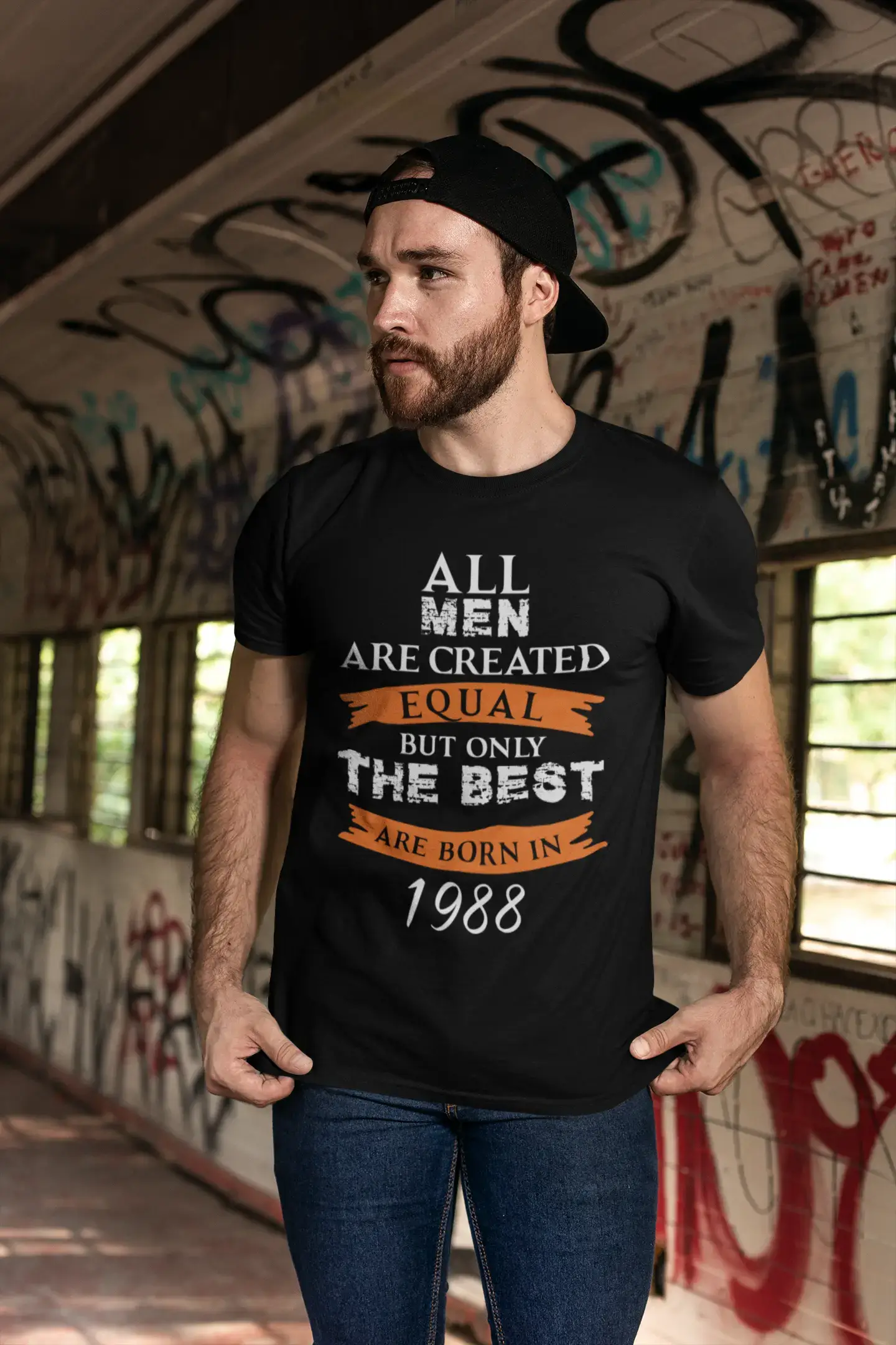 men clothing stretch pants-1988, Only the Best are Born in 1988 Men's T-shirt Black Birthday Gift 00509