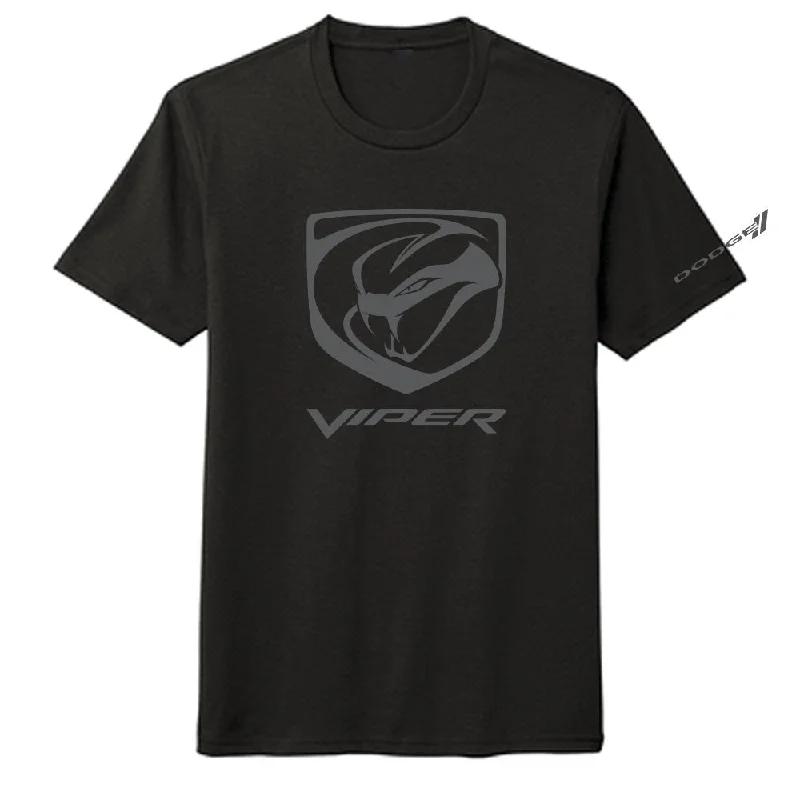 men clothing pullover sweater-Mens Dodge Viper Stryker T-shirt (Black)