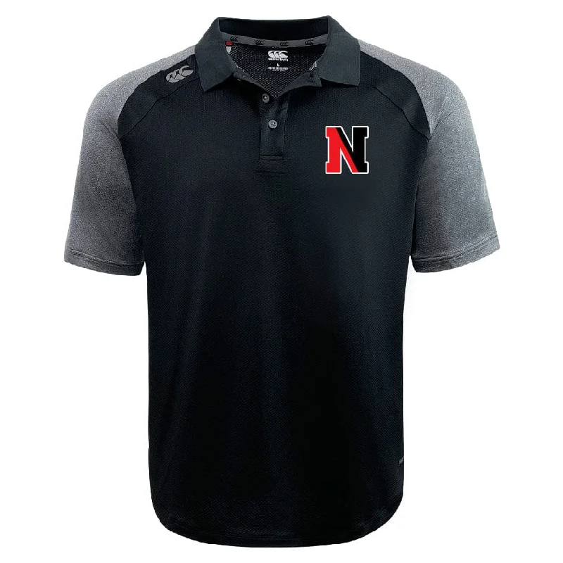 men clothing stylish outerwear-Northeastern University Rowing Elite Polo by Canterbury