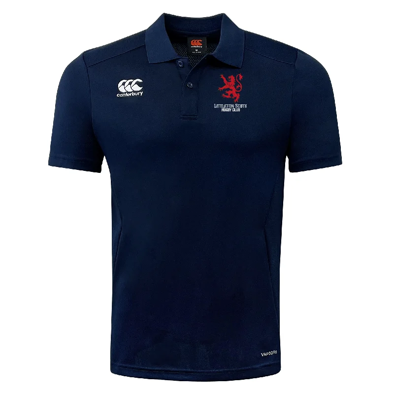 men clothing wool blend coat-Littleton Scots Rugby Club Dry Polo by Canterbury