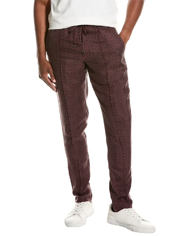 men clothing casual vest-ISAIA Silk Drawstring Pant