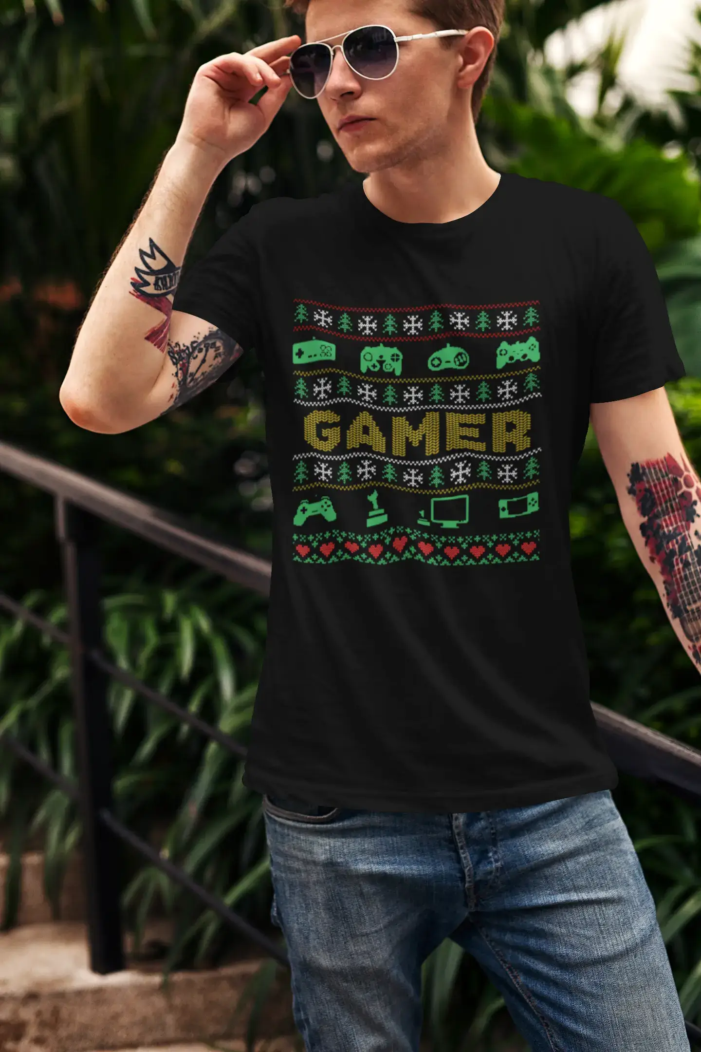 men clothing beach shorts-ULTRABASIC Graphic Men's T-Shirt Gamer - Video Games - Vintage Gaming Apparel