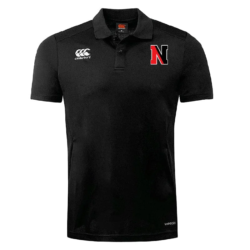 men clothing dress shirt-Northeastern University Rowing Club Dry Polo by Canterbury