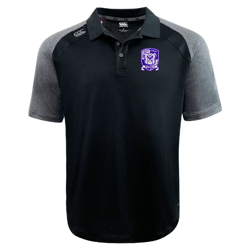 men clothing long sleeve shirt-Winona State University Elite Polo by Canterbury