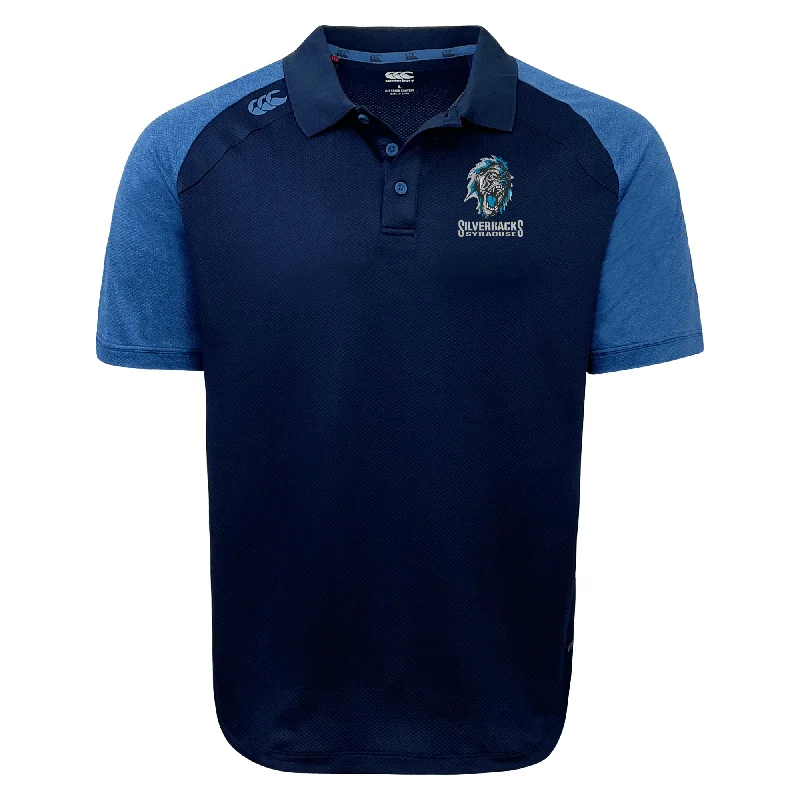 men clothing polo shirt-Syracuse Silverbacks Elite Polo by Canterbury