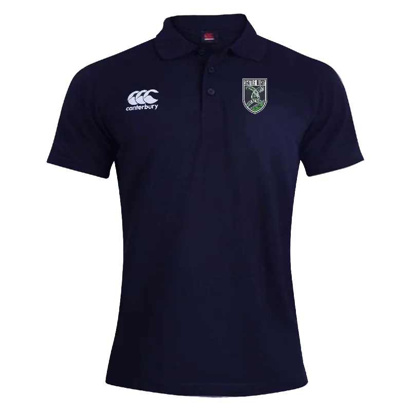 men clothing athletic wear-Seattle Rugby Club Waimak Polo by Canterbury