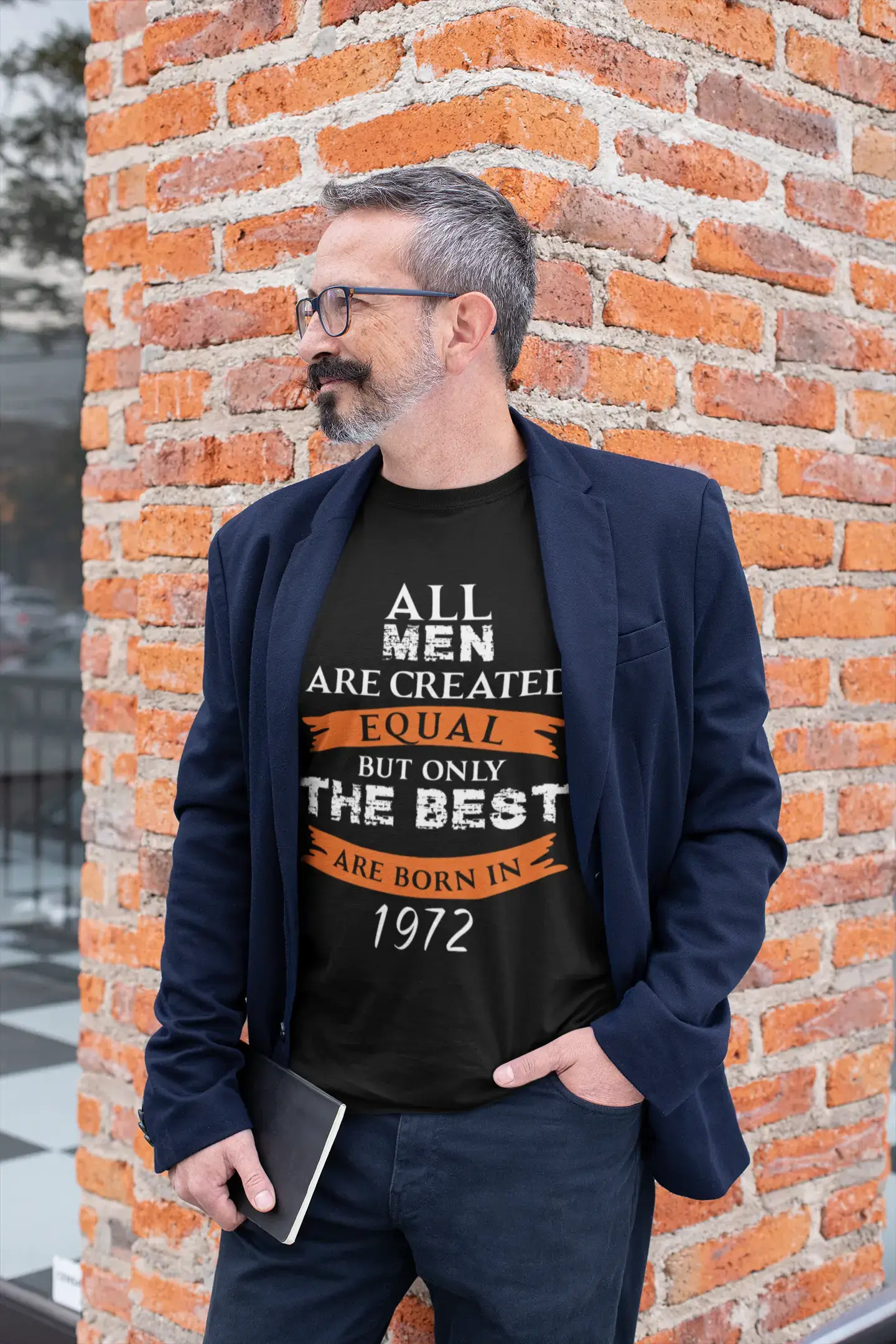 men clothing short pants-1972, Only the Best are Born in 1972 Men's T-shirt Black Birthday Gift 00509