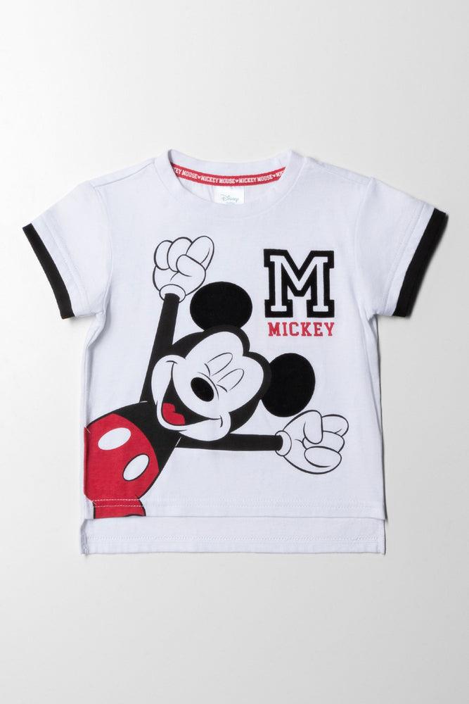 men clothing stylish outerwear-Mickey Mouse Styled T-Shirt White