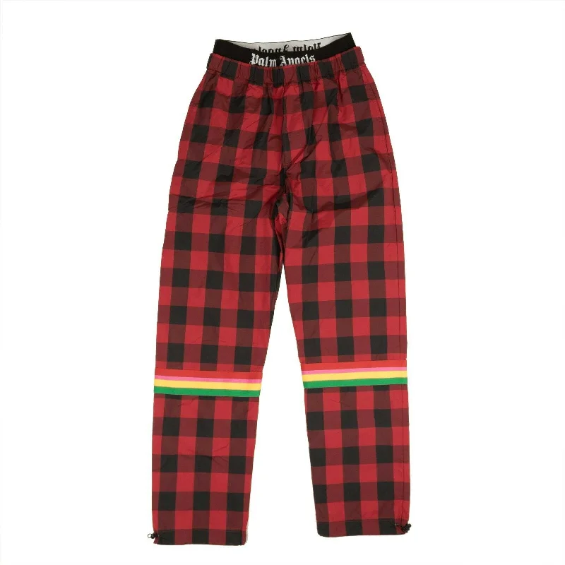 men clothing plaid pants-Red Buffalo Check Aftersport Pants