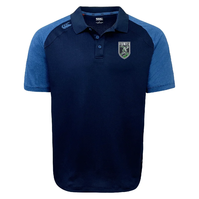 men clothing hoodie sweatshirt-Seattle Rugby Club Elite Polo by Canterbury