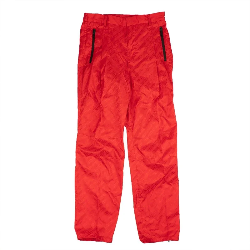 men clothing winter gloves-Givenchy Logo Trousers - Red