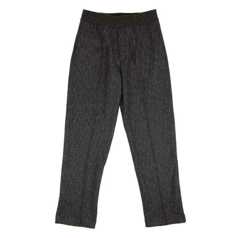 men clothing chino pants-Grey Wool and Cashmere Jersey Track Pants