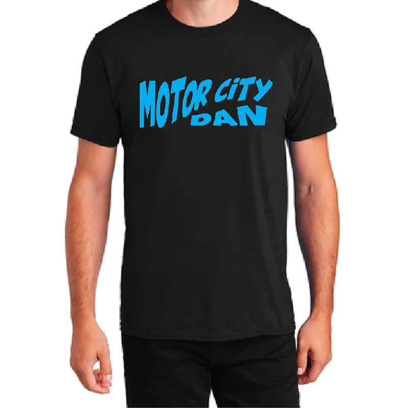 men clothing oversized hoodie-Mens Motor City Dan T-shirt (Black)