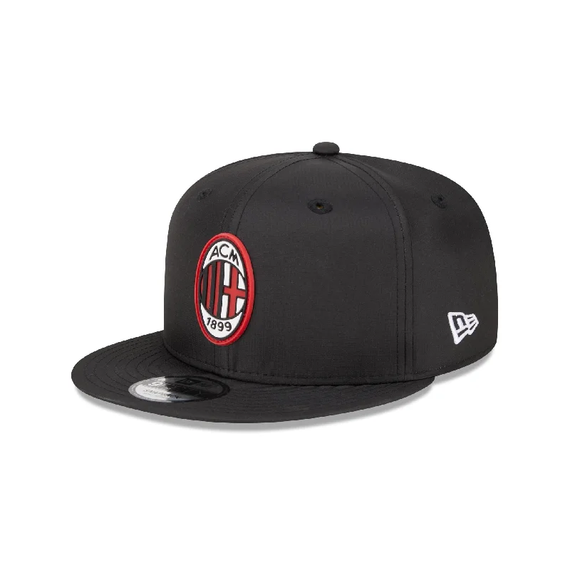 AC Milan Black Ripstop 9FIFTY Snapback Hat