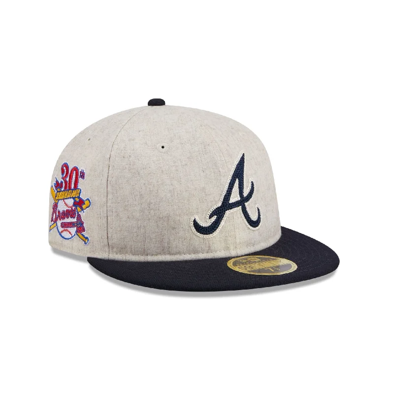 Atlanta Braves Melton Wool Retro Crown 59FIFTY Fitted Hat