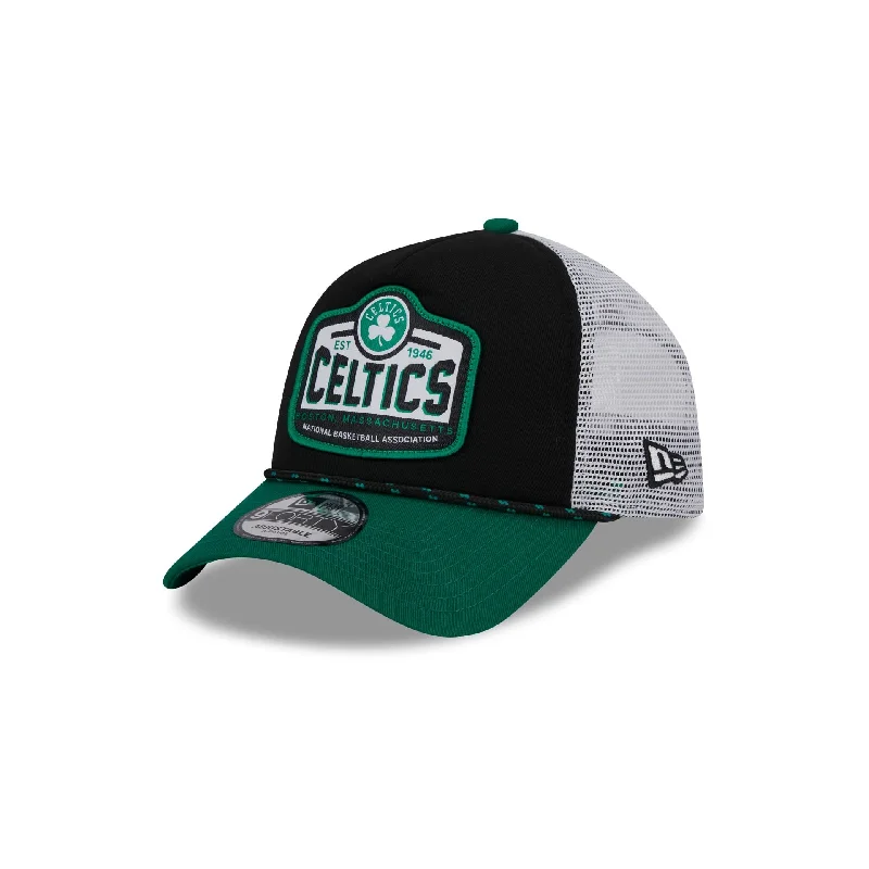 Boston Celtics 2024 Rally Drive 9FORTY A-Frame Trucker Hat