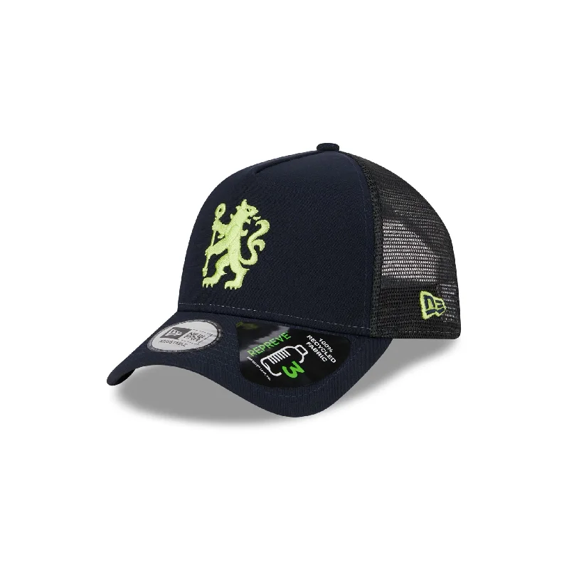 Chelsea FC Navy 9FORTY A-Frame Trucker Hat