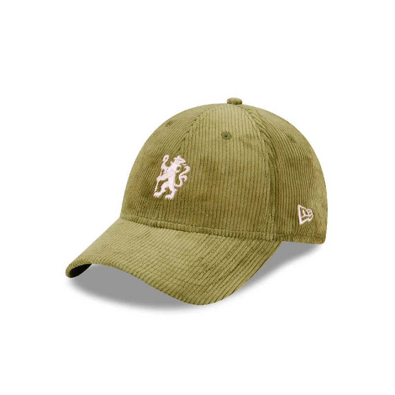 Chelsea FC Olive Corduroy 9FORTY Adjustable Hat