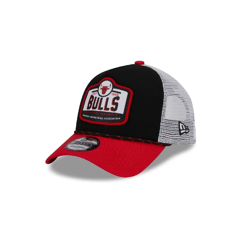 Chicago Bulls 2024 Rally Drive 9FORTY A-Frame Trucker Hat