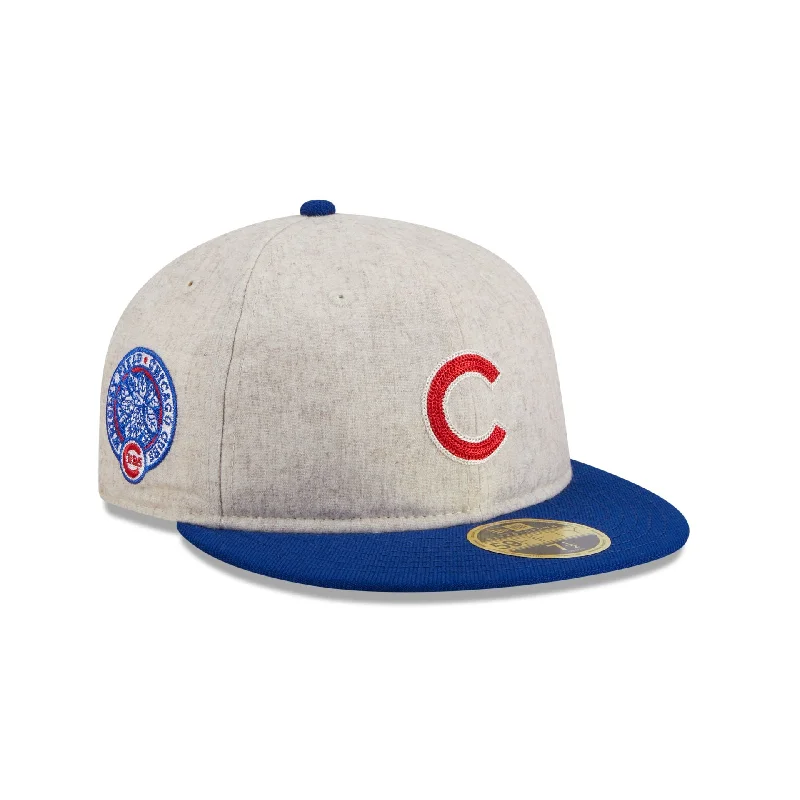 Chicago Cubs Melton Wool Retro Crown 59FIFTY Fitted Hat