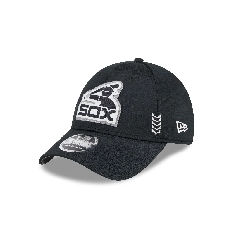 Chicago White Sox 2024 Clubhouse 9FORTY Stretch-Snap Hat