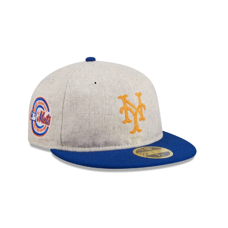 New York Mets Melton Wool Retro Crown 59FIFTY Fitted Hat