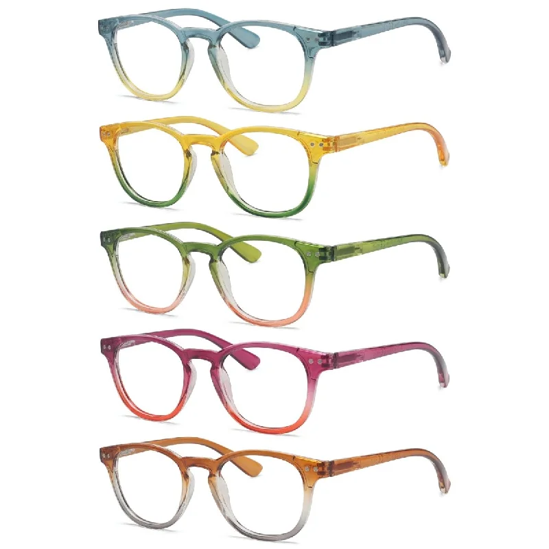 5 Pack Fashion Two Tones Reading Glasses R144