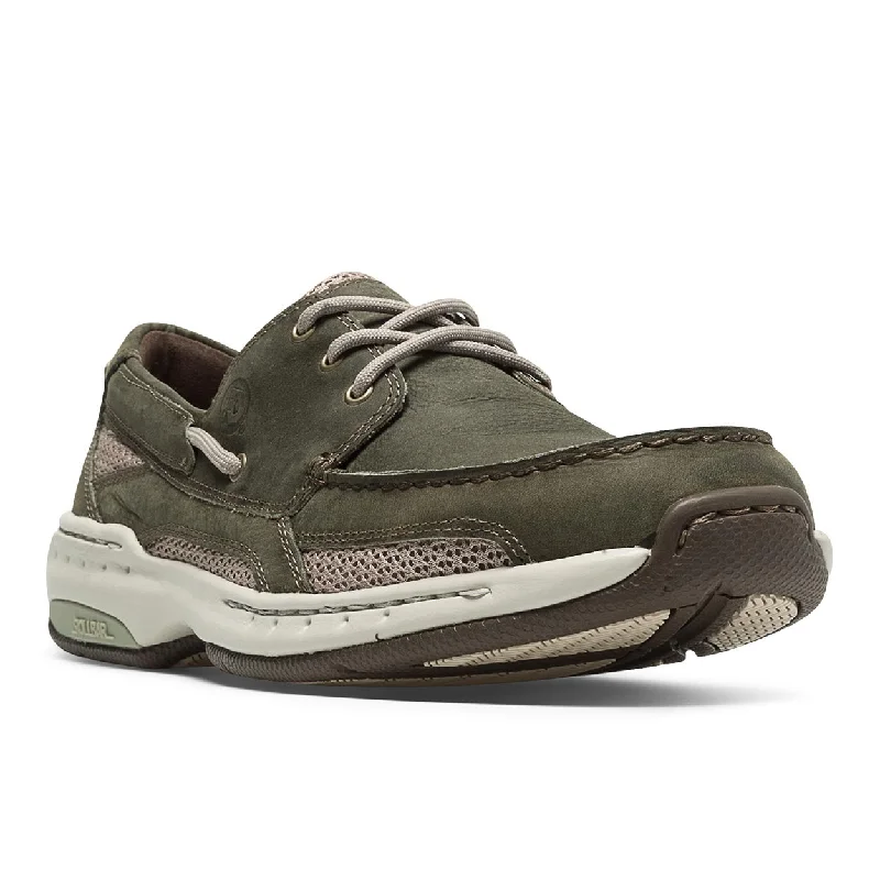 men casual shoes in suede-Captain - Olive