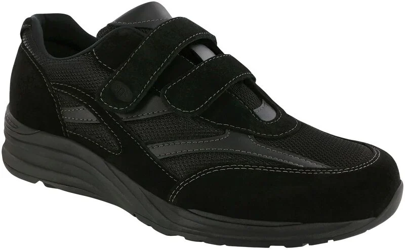 men casual shoes for date night-JV - Black Mesh