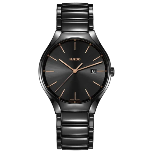 Rado True Black Dial Ceramic Mens Watch R27238162