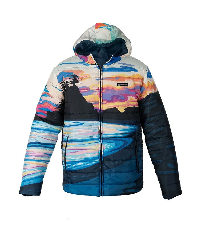 men clothing stylish outerwear-Beach Down Puffy Jacket