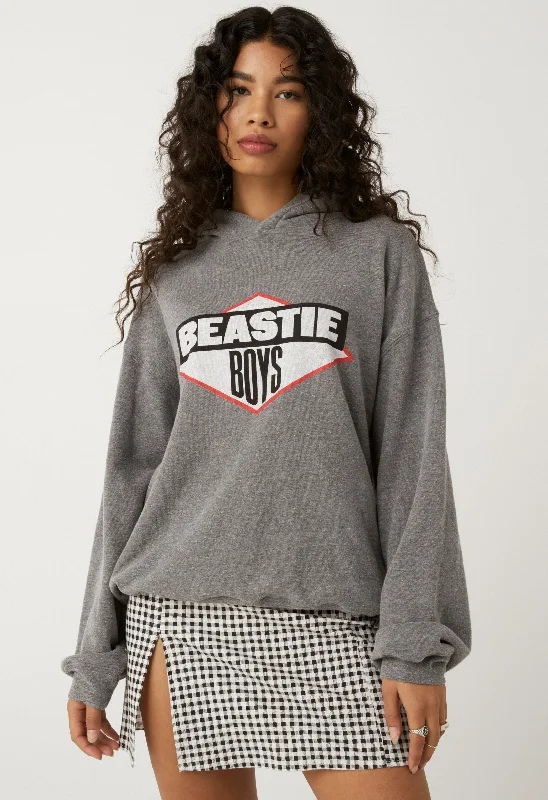 men clothing patterned trousers-Beastie Boys Logo Boyfriend Hoodie