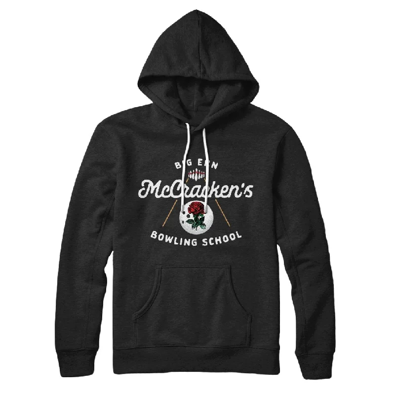 men clothing athletic shorts-Big Ern McCracken's Bowling School Hoodie