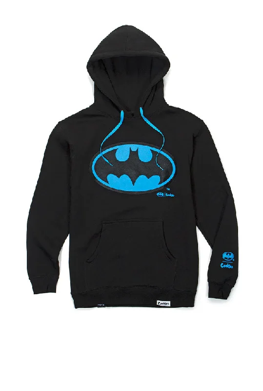 men clothing bomber jacket-Cookies X Official Batman Bat Symbol Fleece Hoodie